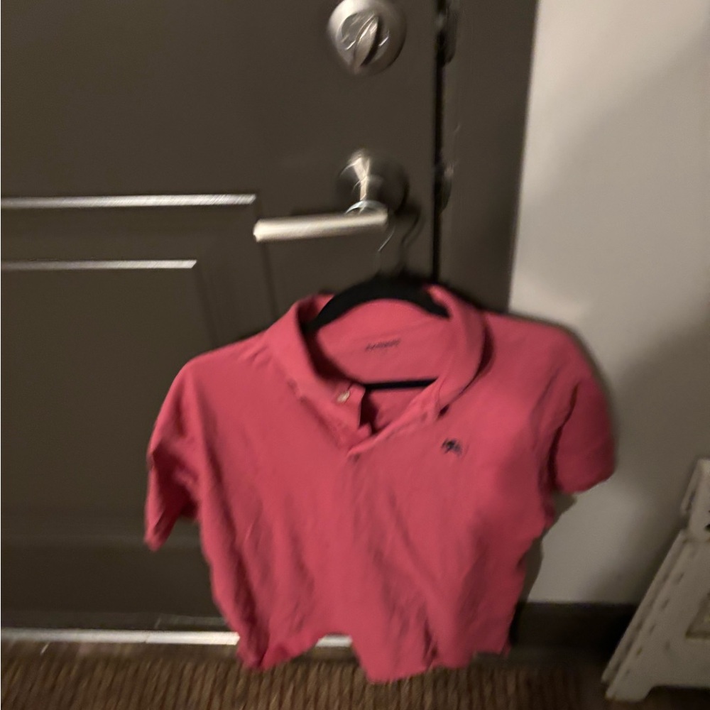 Express Men's Pink Polo Shirt